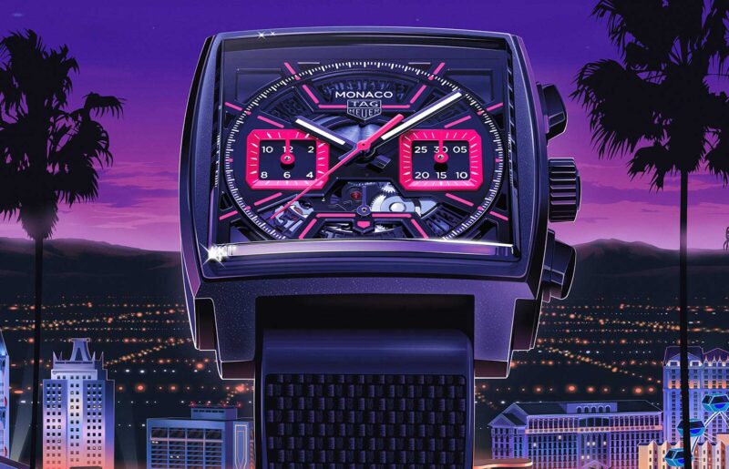 TAG Heuer Celebrates the 2nd Las Vegas Grand Prix with a Vibrant New Monaco Chronograph