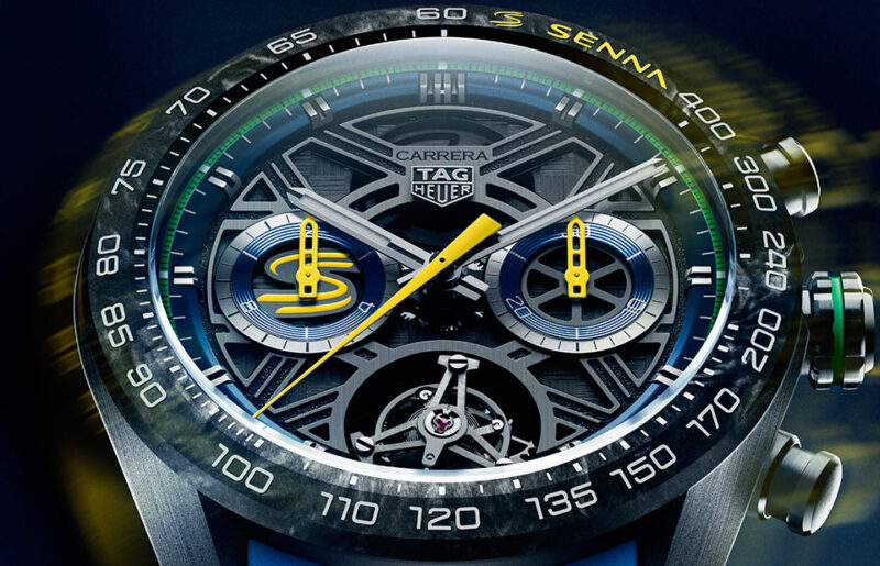 TAG Heuer and Senna Brand Unveil Exclusive Carrera Chronograph Tourbillon in Memory of Ayrton Senna