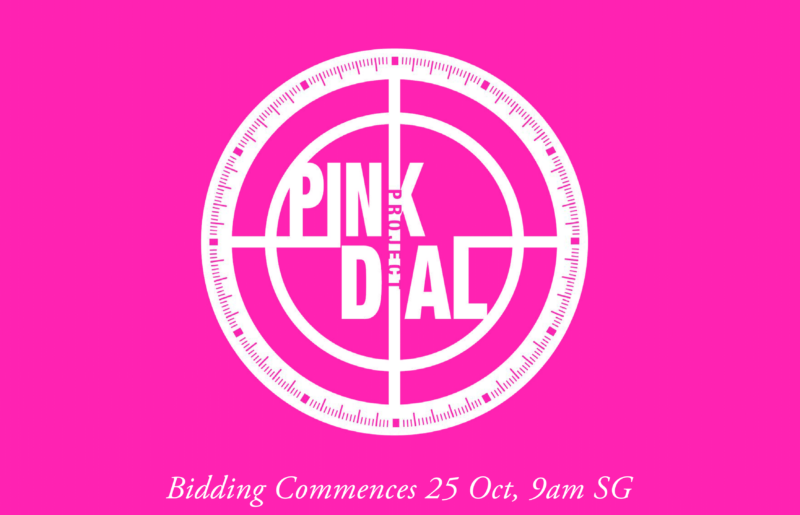 Pink Dial Project – Bidding Commences 25 Oct, 9am SG