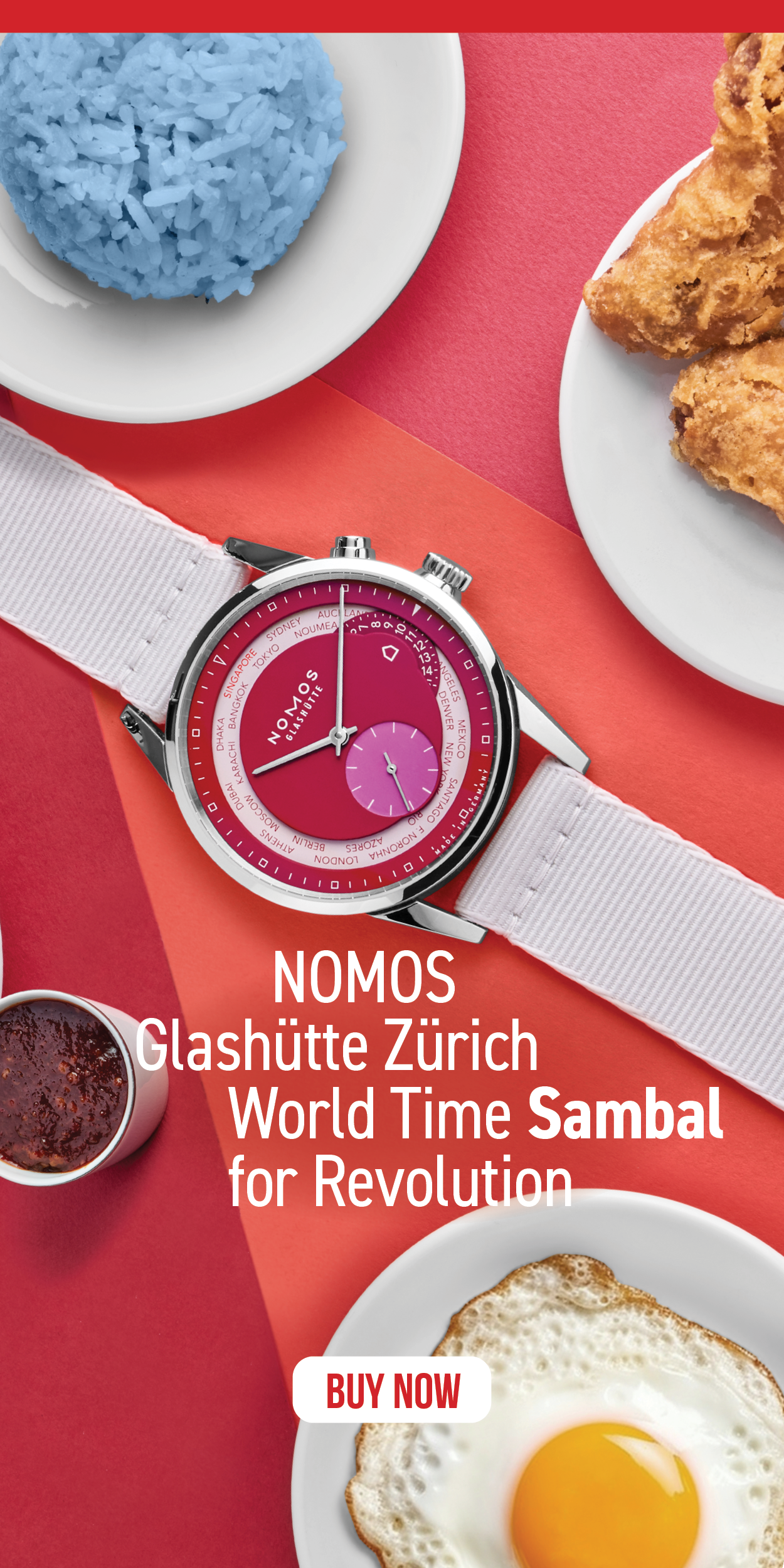 NOMOS Glashütte Zürich World Time Sambal for Revolution